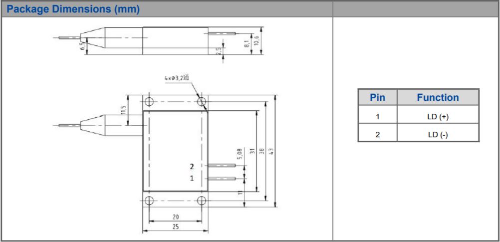 K915FA3RN-35.00W Multi-Single Emitter, 915nm, 35W Fiber Coupled Diode Laser